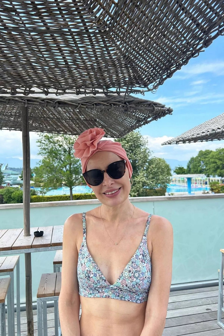 Hiện tại sức khỏe cô đã ổn định và tự tin diện bikini.