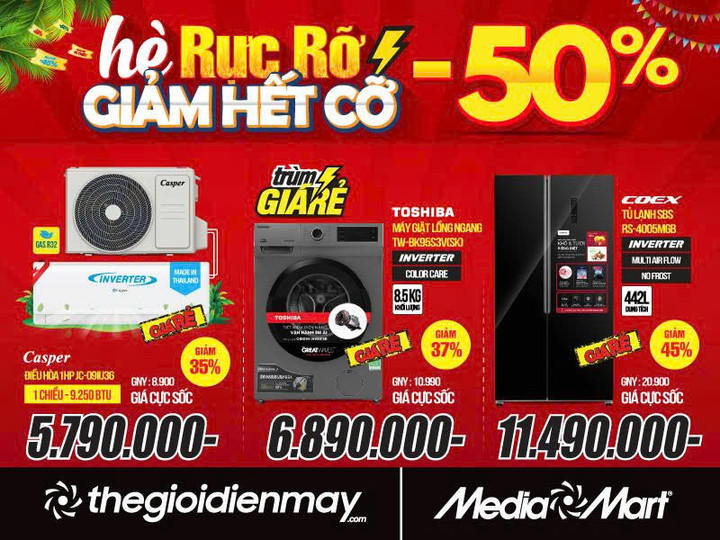 Tháng 6 rực rỡ - MediaMart giảm hết cỡ đến 50% nhiều sản phẩm - 3