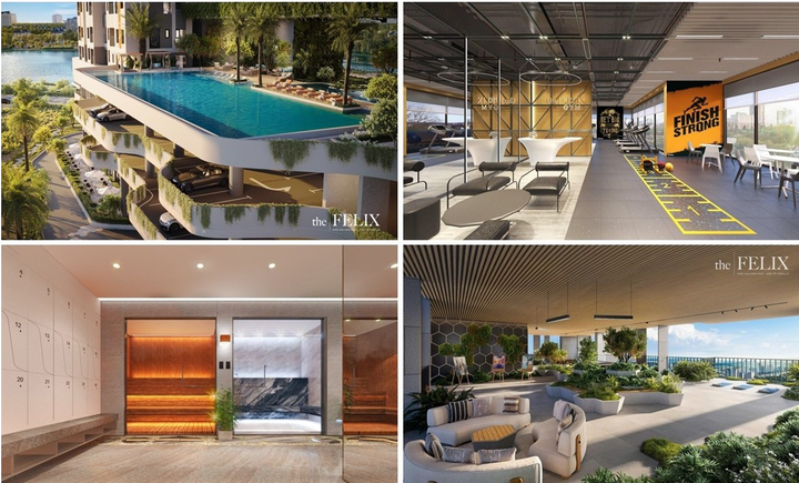 Cư dân The Felix được tận hưởng đặc quyền sống như nghỉ dưỡng mỗi ngày.