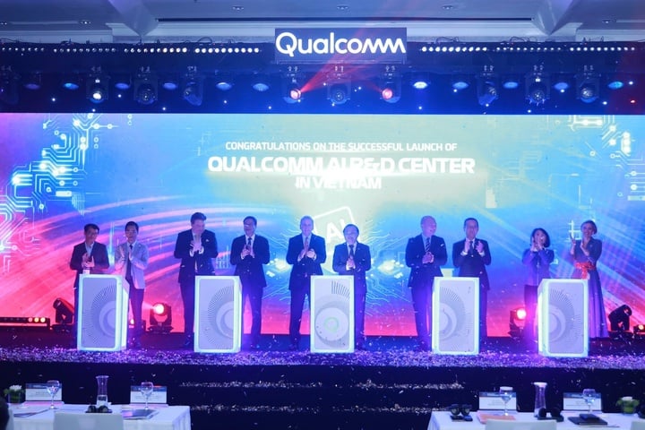 Lễ ra mắt Trung tâm nghiên cứu và phát triển AI của Qualcomm tại Việt Nam. (Ảnh: VGP/HM)