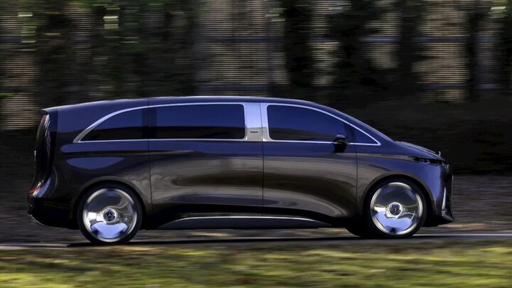 Hình ảnh bên ngoài của mẫu xe điện Vision V. (Nguồn: Mercedes-Benz)