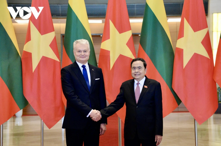 Chủ tịch Quốc hội Trần Thanh Mẫn hội kiến Tổng thống Litva.