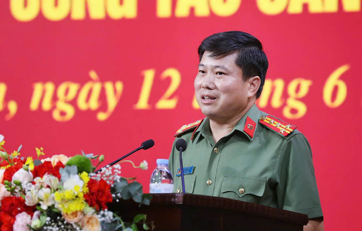 Đại tá Vũ Văn Đấu, tân Giám đốc Công an tỉnh Điện Biên.