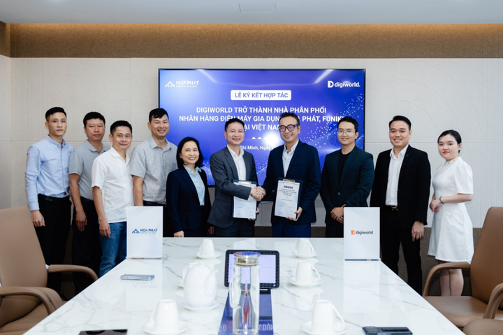 Hòa Phát và Digiworld hợp tác phân phối các sản phẩm điện máy gia dụng trên toàn quốc.