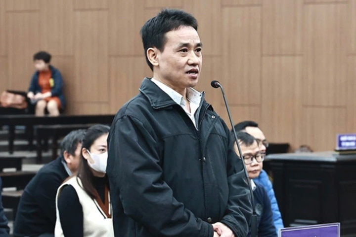 Bị cáo Trần Tùng tại phiên toà sơ thẩm.