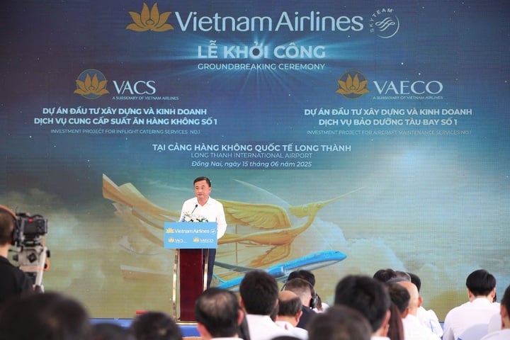 PTGĐ Vietnam Airlines Lê Đức Cảnh cam kết sẽ tập trung mọi nguồn lực để triển khai nhanh chóng và kịp thời các dự án tại sân bay Long Thành.