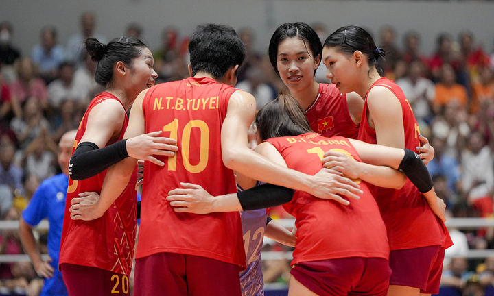Đội tuyển bóng chuyền nữ Việt Nam dự SEA V.League 2025.