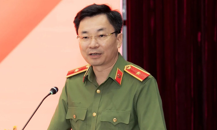 Thiếu tướng Trương Sơn Lâm chia sẻ tại buổi gặp mặt lãnh đạo chủ chốt của Tổng công ty Viễn thông MobiFone. (Ảnh: MobiBeat)