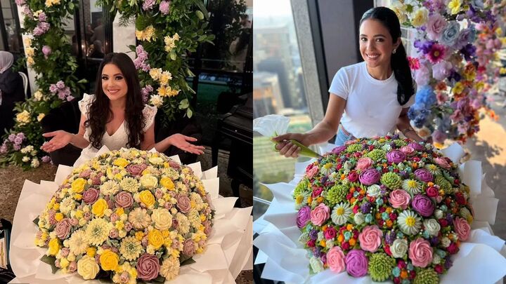 Thợ làm bánh Macey tạo nên những bó hoa từ bánh cupcake vô cùng sống động, chân thật.