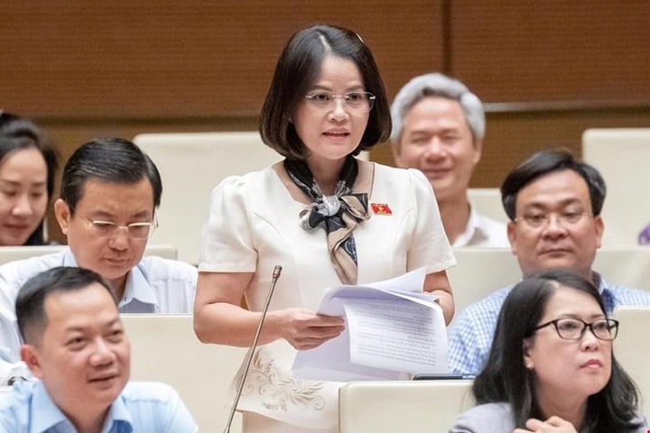 Đại biểu Nguyễn Hoàng Bảo Trân (đoàn Bình Dương). (Ảnh: Media Quốc hội).