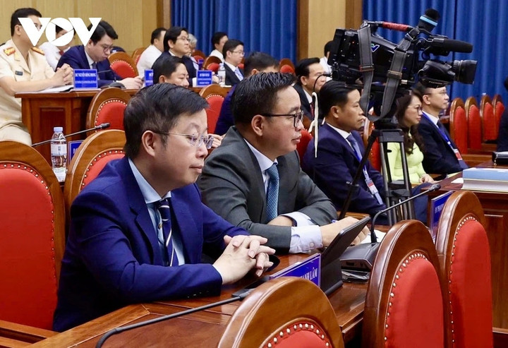 Các học viên Lớp Bồi dưỡng, cập nhật kiến thức, kỹ năng đối với cán bộ quy hoạch Ủy viên Ban Chấp hành Trung ương Đảng khóa XIV.