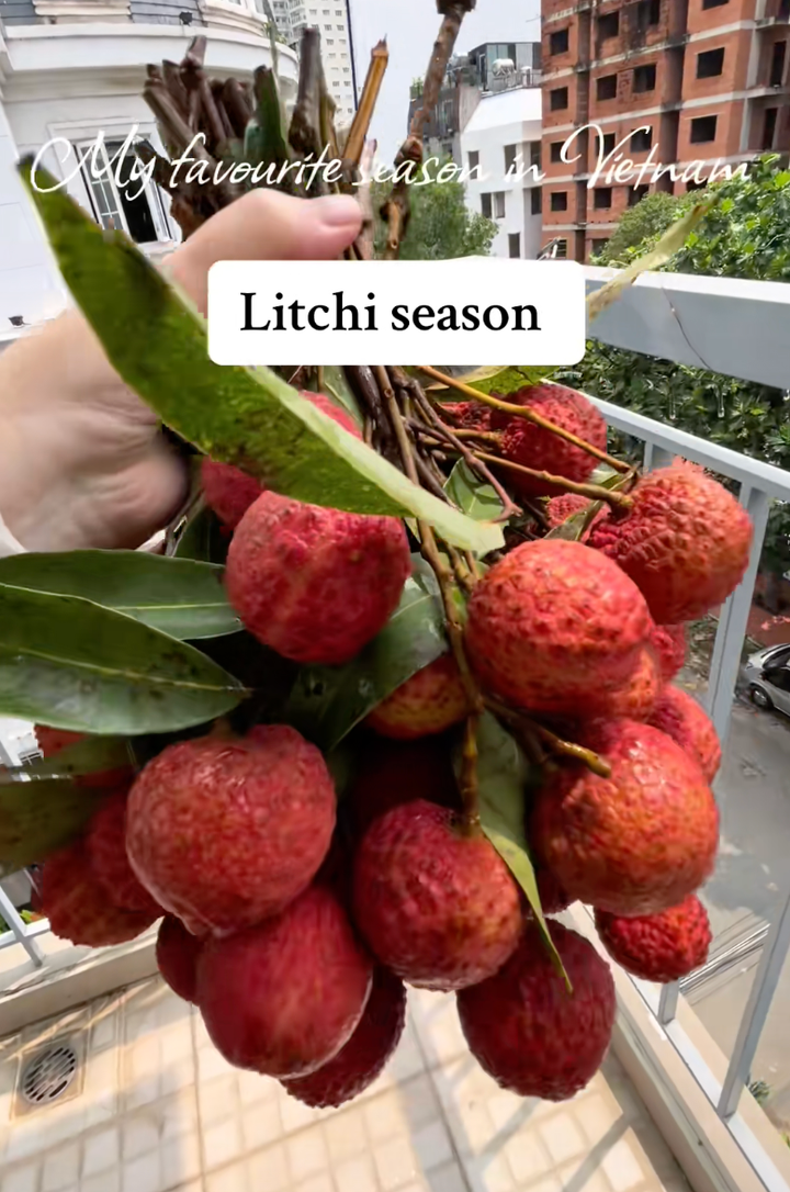 Sốt clip cô gái Tây cười tít khoe chùm vải ngon mua với giá 30 nghìn đồng/kg - 2