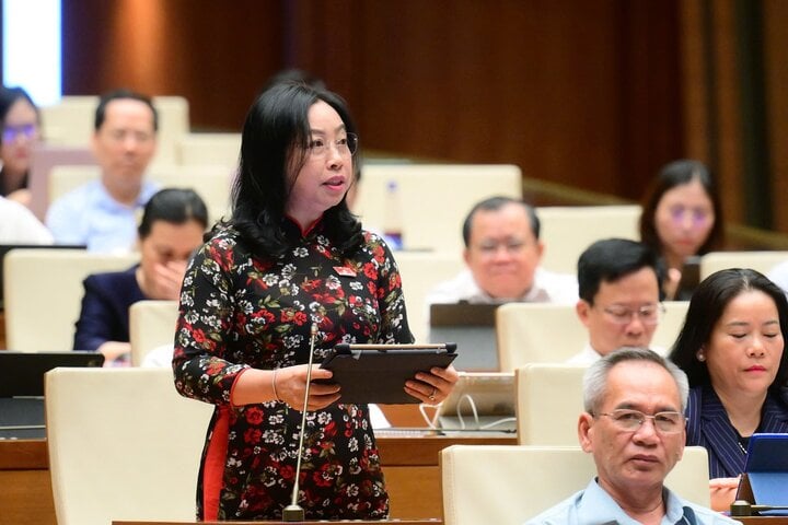 Đại biểu Thái Thị Thu Xương. (Ảnh: Media Quốc hội).