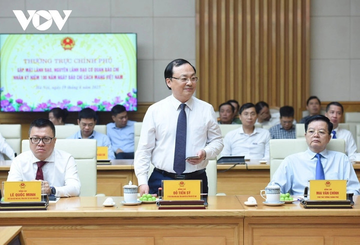 Ủy viên Trung ương Đảng, Tổng Giám đốc Đài Tiếng nói Việt Nam Đỗ Tiến Sỹ.