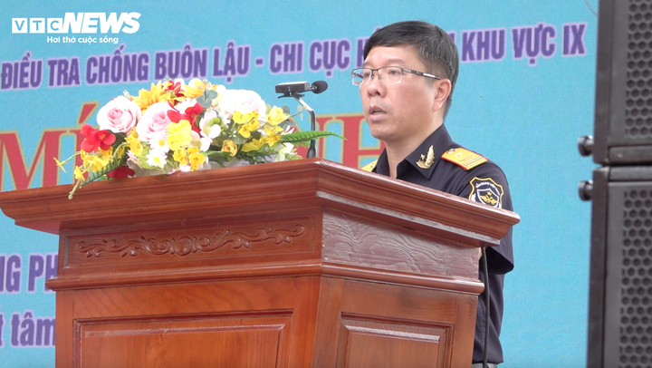 Ông Lưu Mạnh Tưởng - Phó Cục trưởng Cục Hải quan Việt Nam - phát biểu.