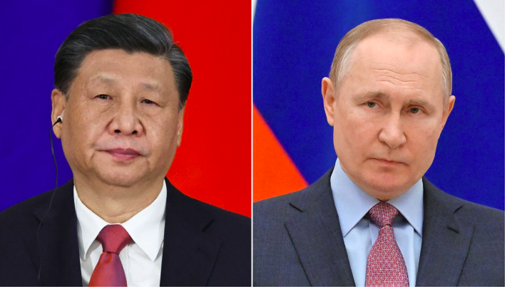 Chủ tịch Trung Quốc Tập Cận Bình và Tổng thống Nga Vladimir Putin.(Ảnh: Getty)