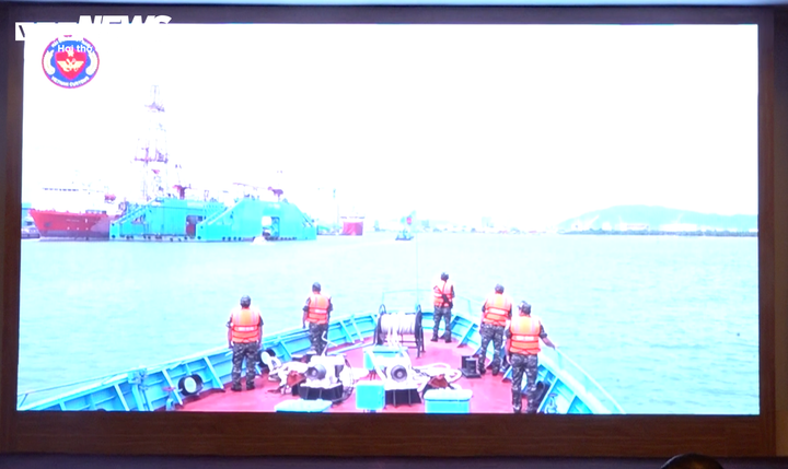 Hội nghị trình chiếu phóng sự về công tác phòng, chống ma tuý. (Ảnh: Quốc Bình)