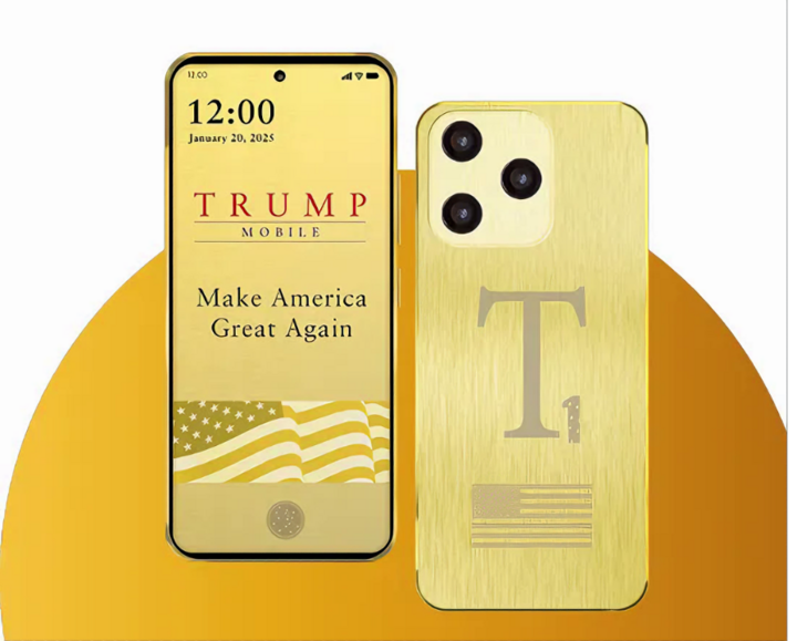 Điện thoại màu vàng Trump.