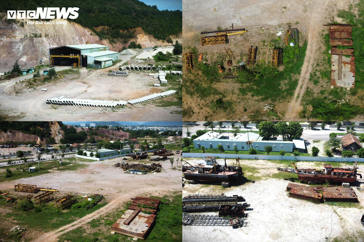 Quang cảnh máy móc, trang thiết bị bỏ hoang, xuống cấp, gỉ sét bên trong dự gán sau 10 năm.