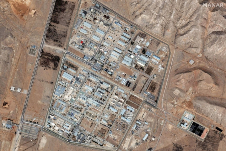 Hình ảnh vệ tinh của nhà máy làm giàu uranium Isfahan. (Ảnh: Reuters)