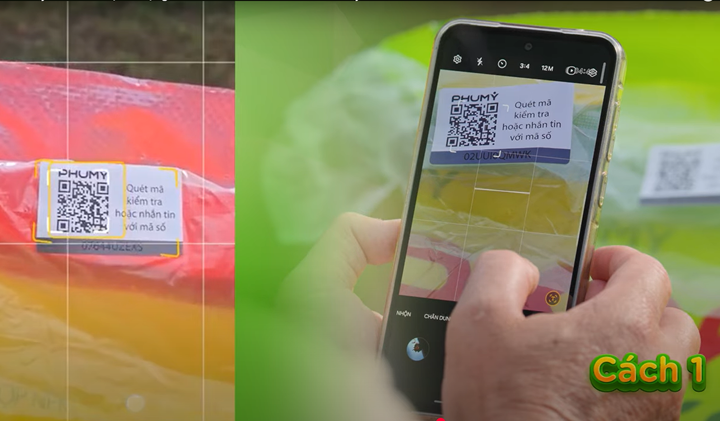 Phú Mỹ tích hợp công nghệ RFID QRcode vào bao bì sản phẩm.