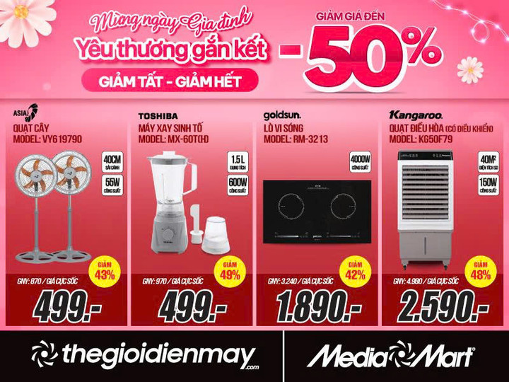 Mừng ngày Gia Đình, MediaMart giảm sâu hết cỡ đến 50% hàng nghìn sản phẩm - 4