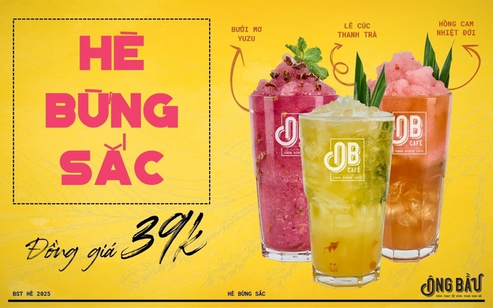 Bộ 3 mới mùa hè của Cà phê Ông Bầu.