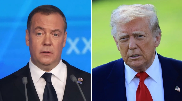 Tổng thống Mỹ Donald Trump hôm 24/6 công khai chỉ trích cựu Tổng thống Nga Dmitry Medvedev về việc ám chỉ các đồng minh của Iran có thể cung cấp đầu đạn hạt nhân.