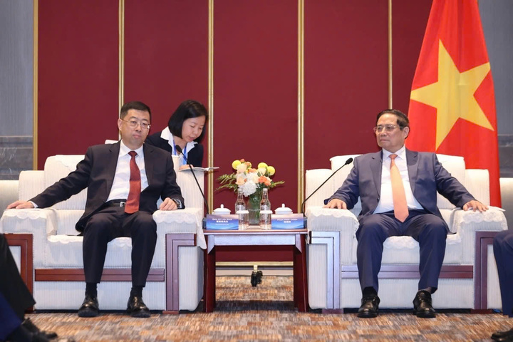Thủ tướng Phạm Minh Chính tiếp Chủ tịch Hội đồng Quản trị Ngân hàng Trung Quốc - 1