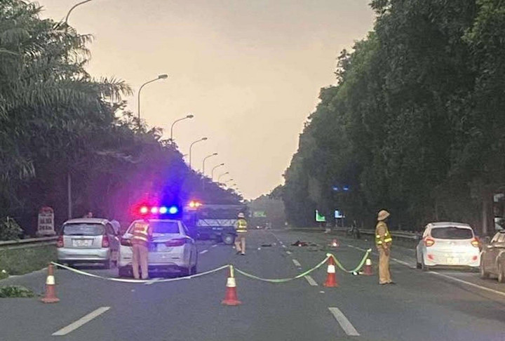 Hiện trường vụ tai nạn.