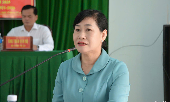 Bà Châu Thị Mỹ Phương, Chủ tịch HĐND tỉnh Đồng Tháp (mới).