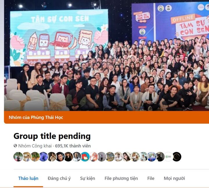 Một số group hiện chưa lấy lại được tên cũ. (Ảnh: FBNV)