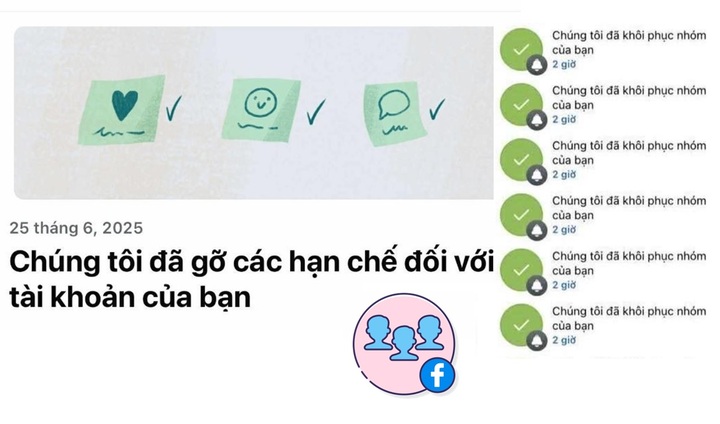 Facebook khắc phục lỗi, nhiều group "hồi sinh"