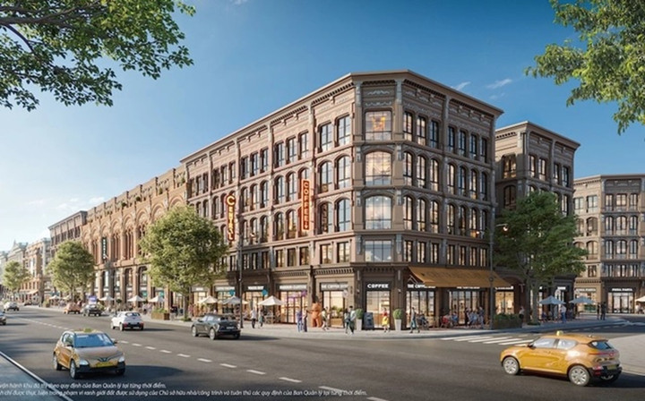 199 căn thương mại thấp tầm mặt tiền rộng thoáng, dễ dàng đón dòng khách lớn.