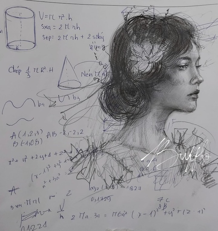 Typically, in 2023, the online community passed around an image of a draft sheet from the high school graduation exam, where a candidate sketched a portrait of a female student in the same exam room. The drawing quickly attracted attention and received a shower of compliments.
