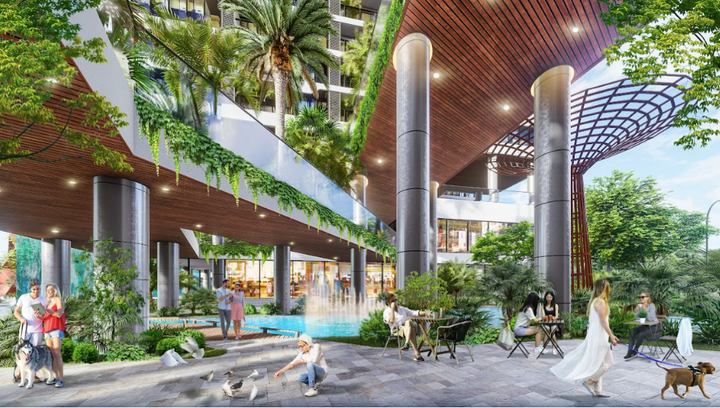 Sunshine Green Iconic có mật độ chỉ 10 – 14 căn/mặt sàn, 4 thang máy cho mỗi khối nhà, cùng hệ tiện ích nội khu đa dạng như thác nước tràn, suối nhiệt đới, phòng gym, spa, phòng xông hơi, vườn thiền, vườn thưởng trà...