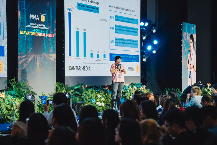 Bà Trần Thị Thanh Mai, Tổng Giám đốc Kantar Media Việt Nam, chia sẻ tại sự kiện.