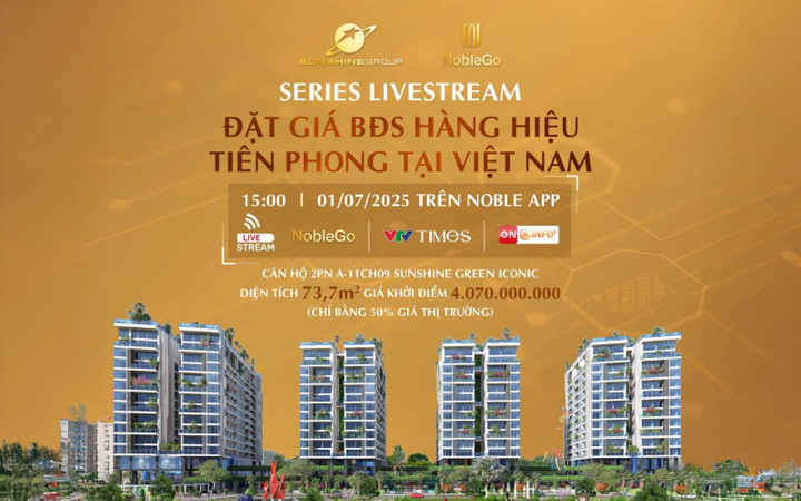 NobleGo là tính năng livestream trên Noble App - nền tảng tiên phong ứng dụng công nghệ AI trong kinh doanh BĐS tại Việt Nam.