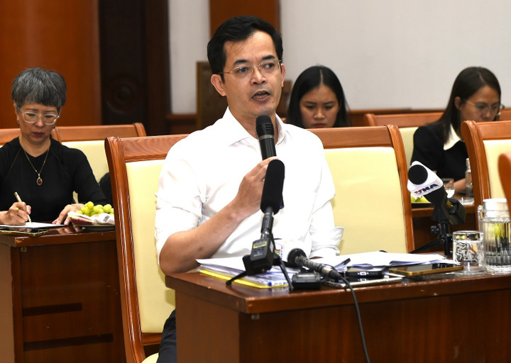 Ông Trương Bá Tuấn - Phó Cục trưởng Cục Chính sách thuế, phí và lệ phí. (Ảnh: Trần Nam)