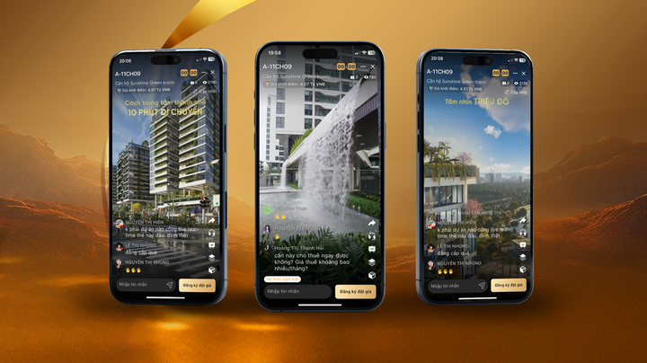 Bên cạnh sự hấp dẫn của phiên livestream được hỗ trợ bằng nền tảng công nghệ AI tiên phong, thì chính các giá trị thực cho người dùng thực của sản phẩm bất động sản Sunshine mang lại sức hút tự thân đối với khách hàng tham gia đặt giá.