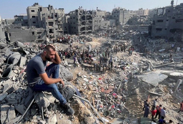 Cảnh đổ nát sau ở Gaza sau cuộc xung đột Isreal-Hamas. (Ảnh: Reuters)