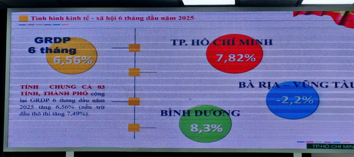 Tổng sản phẩm trên địa bàn TP.HCM mới nếu tính cả dầu thô đạt gần 7,5%.