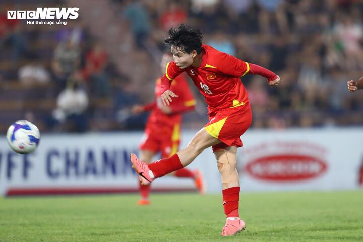 Đội tuyển nữ Việt Nam thắng tuyệt đối (đánh bại cả 3 đối thủ, không thủng lưới) ở vòng loại Asian Cup 2026. (Ảnh: Kim Chi)