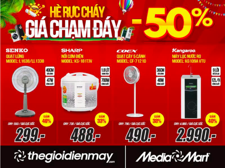 Đón cao điểm hè - MediaMart giảm giá sốc đến 50% hàng nghìn sản phẩm - 4