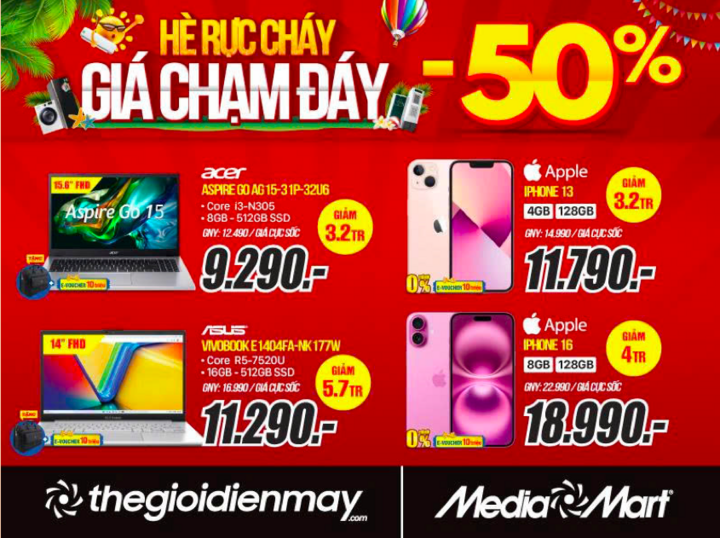 Đón cao điểm hè - MediaMart giảm giá sốc đến 50% hàng nghìn sản phẩm - 5