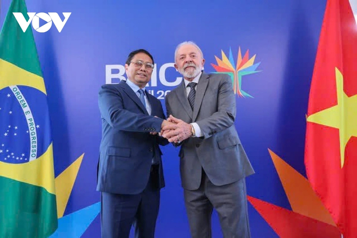 Thủ tướng Phạm Minh Chính và Tổng thống Brazil Luiz Inacio Lula da Silva.