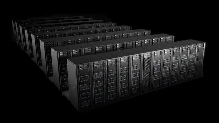 Hình ảnh mô phỏng trung tâm AI của Nvidia. (Nguồn: MSN)