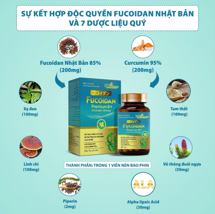 Fucoidan Premium 8+ – Hỗ trợ nâng cao sức khoẻ hiệu quả từ dược liệu thiên nhiên - 1