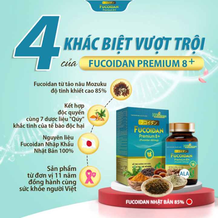 Fucoidan Premium 8+ – Hỗ trợ nâng cao sức khoẻ hiệu quả từ dược liệu thiên nhiên - 2