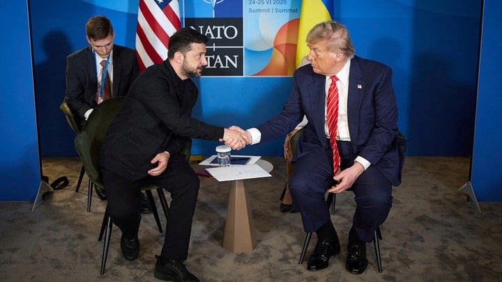 Tổng thống Ukraine Zelensky và Tổng thống Mỹ Trump.